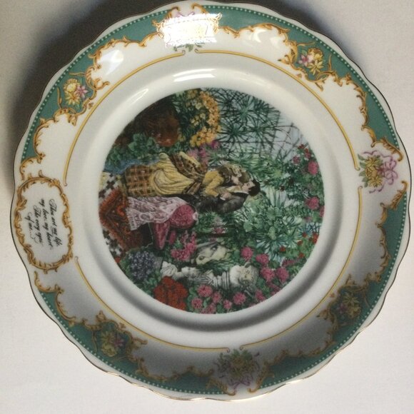 Two ROBERT HERRICK VTG Poetry Society Limited Ed. 1982 fine porcelain plates 8" - Picture 9 of 13